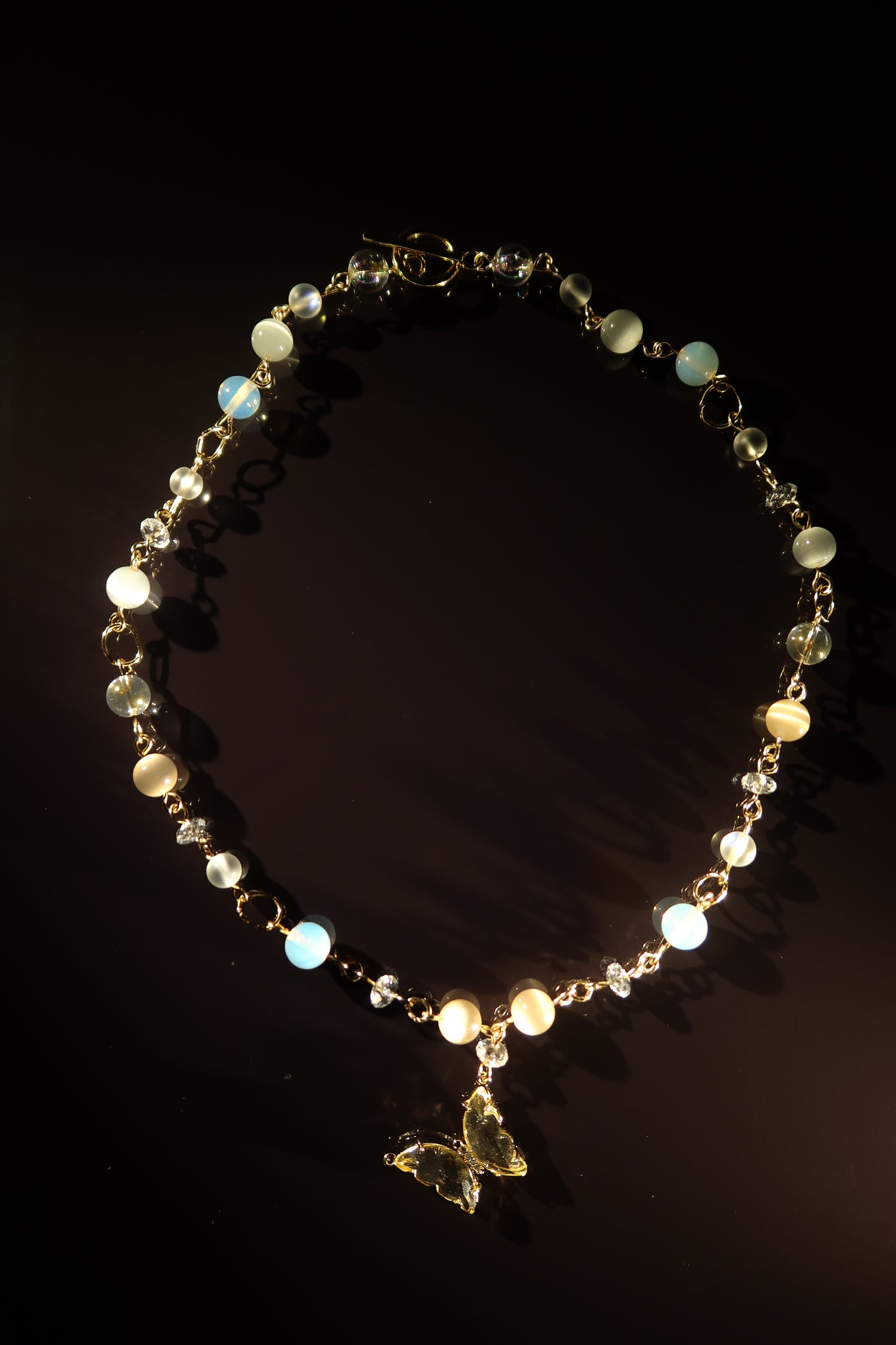 Golden Dust Butterfly Necklace