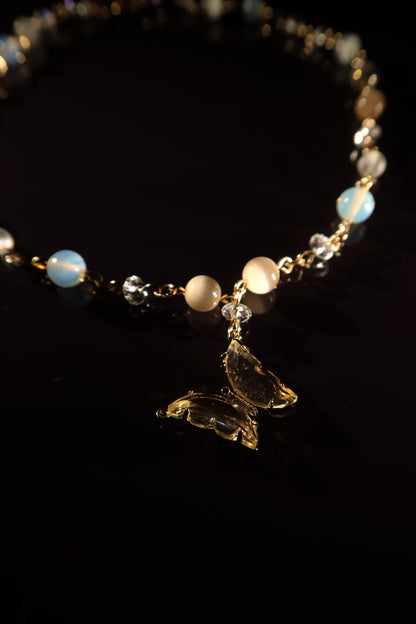 Golden Dust Butterfly Necklace